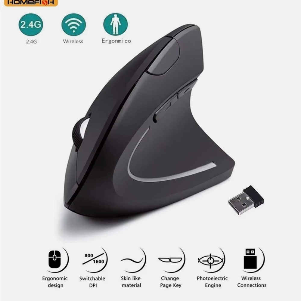 Wireless Ergonomic Vertical Mouse